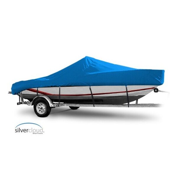 Eevelle Boat Cover BAY BOAT Rounded Bow, Low or No Bow Rails Inboard Fits 31ft 6in L up to 120in W Royal SCCCB31120-RYL - main